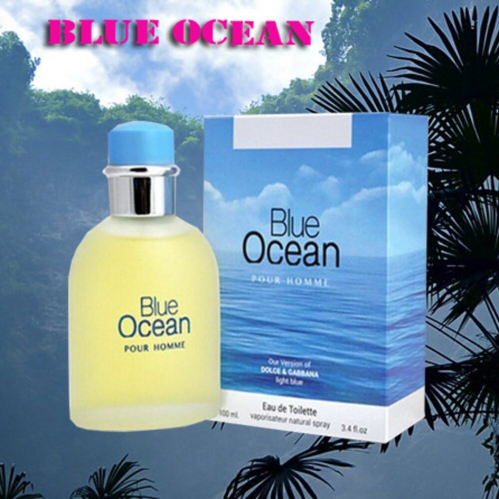 BLUE OCEAN Men's Designer EDT Cologne 3.4 oz Spray by mirage brands